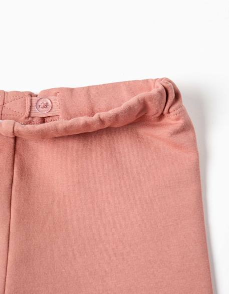 Leggings à coupe skinny en coton peigné Bleu foncé+Gris foncé+Rose+Vert clair 11 - vertbaudet enfant 