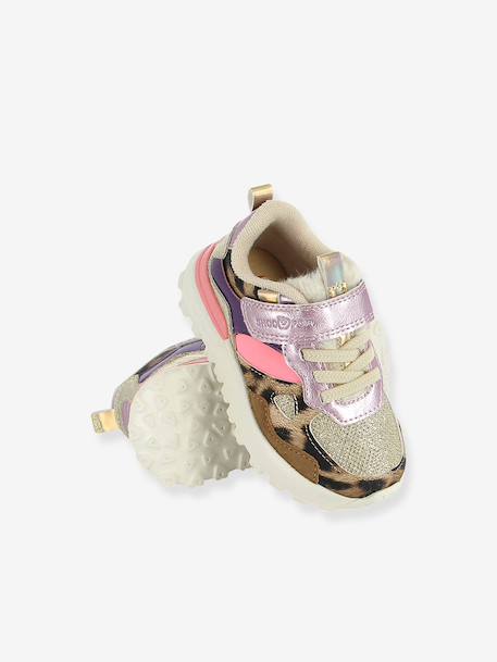Baskets Joggy scratch argenté+bleu+violet 12 - vertbaudet enfant 