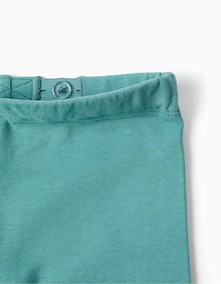 Leggings à coupe skinny en coton peigné Bleu foncé+Gris foncé+Rose+Vert clair 15 - vertbaudet enfant 