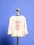 T-shirt manches longues fille écru 4 - vertbaudet enfant 