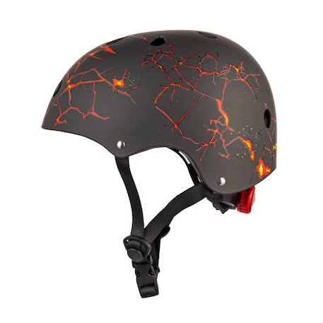 Casque velo et trottinette enfant lids lava Noir/rouge 4 - vertbaudet enfant 