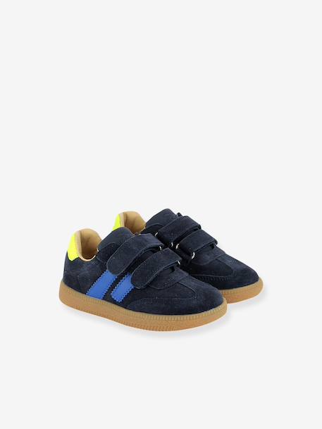 Baskets Yuzu Lo Scratch camel+marine 5 - vertbaudet enfant 