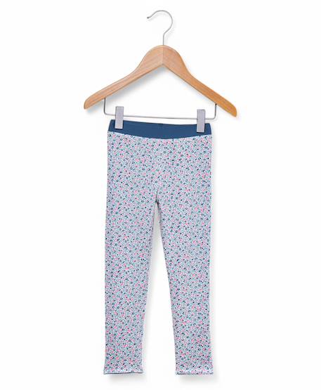 Legging long réversible fille Bleu 2 - vertbaudet enfant 