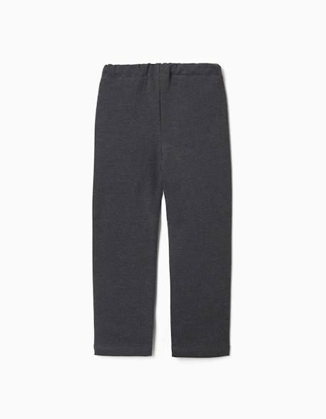 Leggings à coupe skinny en coton peigné Bleu foncé+Gris foncé+Rose+Vert clair 6 - vertbaudet enfant 