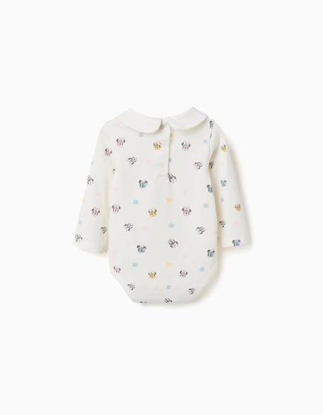 Body à manches longues avec motif minnie Blanc 2 - vertbaudet enfant 