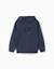 Sweat à capuche avec broderie en bouclettes zy Bleu foncé 1 - vertbaudet enfant 