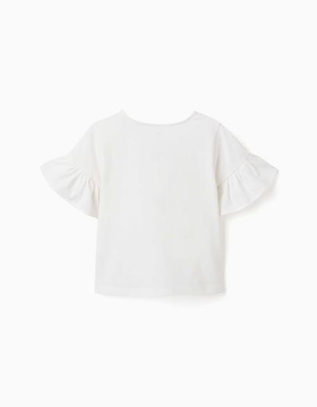 T-shirt en coton avec imprimé more love Beige clair 2 - vertbaudet enfant 
