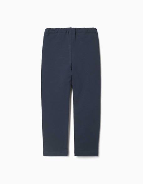 Leggings à coupe skinny en coton peigné Bleu foncé+Gris foncé+Rose+Vert clair 2 - vertbaudet enfant 