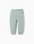 Pantalon en molleton avec doublure en coton peigné et imprimé cœur Bleu foncé+Vert 5 - vertbaudet enfant 