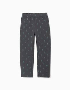 Jegging à coupe skinny en coton peigné avec imprimé floral  - vertbaudet enfant
