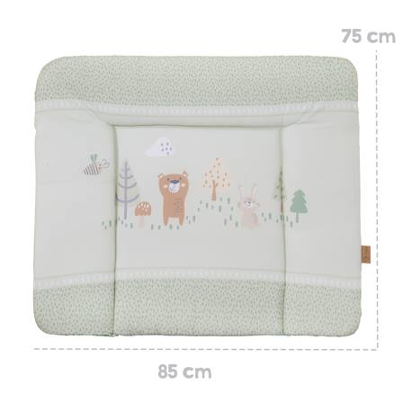 Matelas à langer imprimé Beige+Blanc - Étoiles LITTLE STARS+Blanc - Étoiles STERNENZAUBER+Blanc - gris / lapin miffy+Gris / pois+Vert pastel - woodland buddies 26 - vertbaudet enfant 