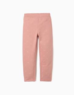 Jegging à coupe skinny en coton peigné avec imprimé floral  - vertbaudet enfant