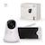 Babyphone caméra Kinderkraft NITEEYE GLOW écran 5 pouces full hd 1080p sans wi?fi audio bidirectionnel vox Blanc 3 - vertbaudet enfant 