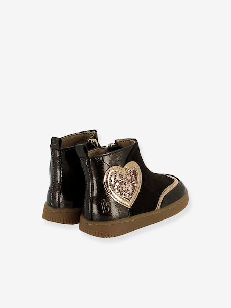 Boots Botty Love chocolat 3 - vertbaudet enfant 