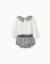 Body en coton et bloomer à carreaux vichy Blanc 2 - vertbaudet enfant 