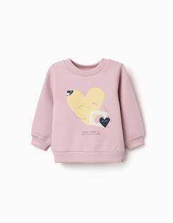-Sweat en coton peigné avec cœurs imprimés