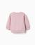 Sweat en coton peigné avec cœurs imprimés Jaune+Mauve clair 6 - vertbaudet enfant 