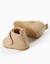 Bottines barefoot en daim et à scratch Beige 3 - vertbaudet enfant 