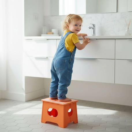 Marche pied step pro Beige+Orange+Vert 8 - vertbaudet enfant 