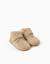 Bottines barefoot en daim à franges et à scratch Beige 2 - vertbaudet enfant 
