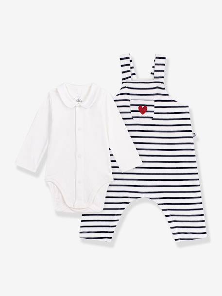 Ensemble salopette et body blanc 2 - vertbaudet enfant 