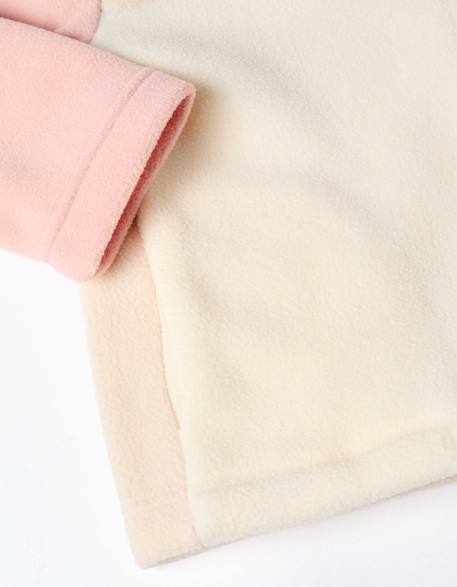 Veste en polaire à col montant Beige clair 4 - vertbaudet enfant 