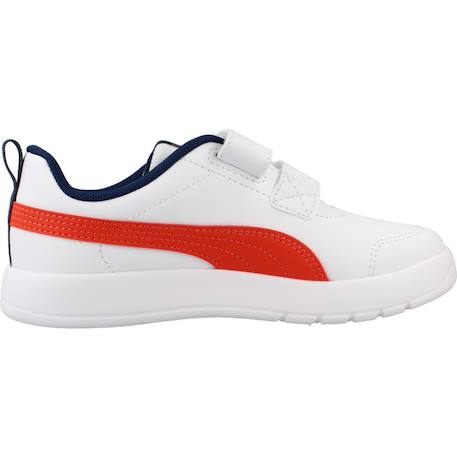 Baskets basses à scratch Blanc white+Puma blanc fierce rouge bleu 1 - vertbaudet enfant 