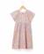 Robe manches courtes 100% coton fille Imprime fond rose 3 - vertbaudet enfant 