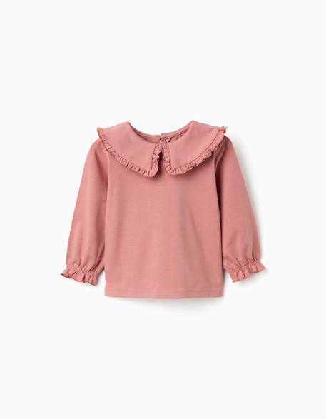 Bébé-T-shirt, sous-pull-T-shirt-T-shirt en coton à manches longues avec volants
