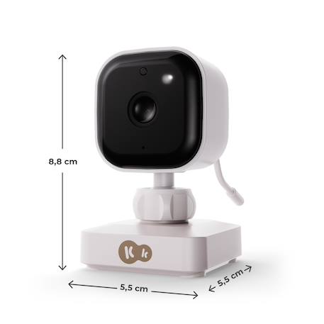Babyphone Portable NITEEYE TRAVEL avec Écran 4,3 Pouces, Vision Nocturne, Audio Bidirectionnel et Mode VOX Blanc+Blanc, noir 6 - vertbaudet enfant 