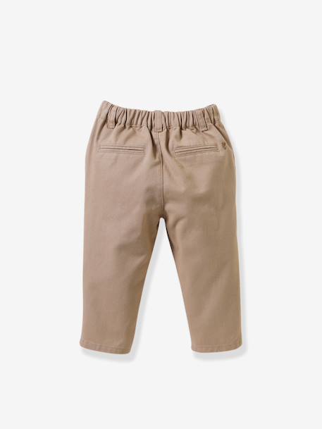 Pantalon en twill marron 2 - vertbaudet enfant 