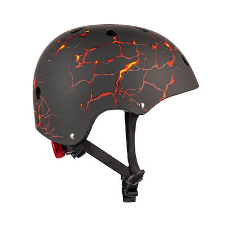 Casque velo et trottinette enfant lids lava Noir/rouge 3 - vertbaudet enfant 