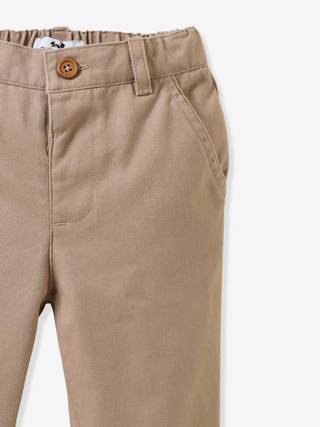 Pantalon en twill marron 3 - vertbaudet enfant 