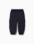 Pantalon de jogging en molleton avec doublure en coton peigné et poches cargo Bleu foncé+Vert clair 2 - vertbaudet enfant 