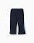 Leggings évasé en coton peigné Bleu foncé+Mauve clair 2 - vertbaudet enfant 