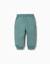 Pantalon de jogging en molleton avec doublure en coton peigné et poches cargo Bleu foncé+Vert clair 6 - vertbaudet enfant 