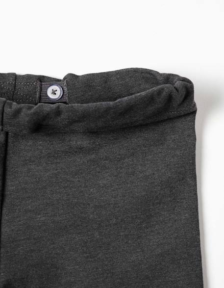 Leggings à coupe skinny en coton peigné Bleu foncé+Gris foncé+Rose+Vert clair 7 - vertbaudet enfant 