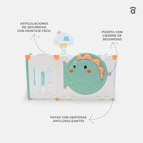 Parc - centre d'activités dino Blanc et vert 6 - vertbaudet enfant 