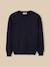 Pull col rond garçon Marine 1 - vertbaudet enfant 