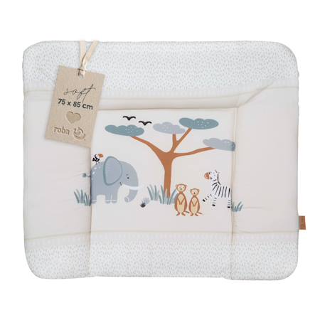 Matelas à langer imprimé Beige+Blanc - Étoiles LITTLE STARS+Blanc - Étoiles STERNENZAUBER+Blanc - gris / lapin miffy+Gris / pois+Vert pastel - woodland buddies 1 - vertbaudet enfant 
