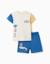 T-shirt + short avec imprimé super friends Bleu 1 - vertbaudet enfant 