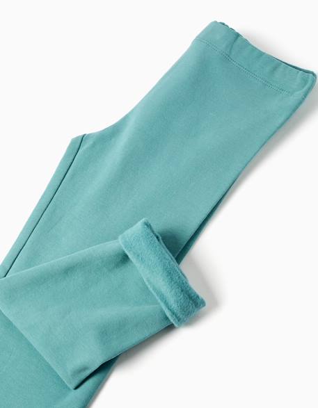 Leggings à coupe skinny en coton peigné Bleu foncé+Gris foncé+Rose+Vert clair 16 - vertbaudet enfant 