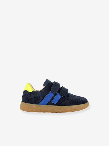 Baskets Yuzu Lo Scratch camel+marine 6 - vertbaudet enfant 