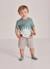 Ensemble bébé t-shirt et short en coton Vert 1 - vertbaudet enfant 