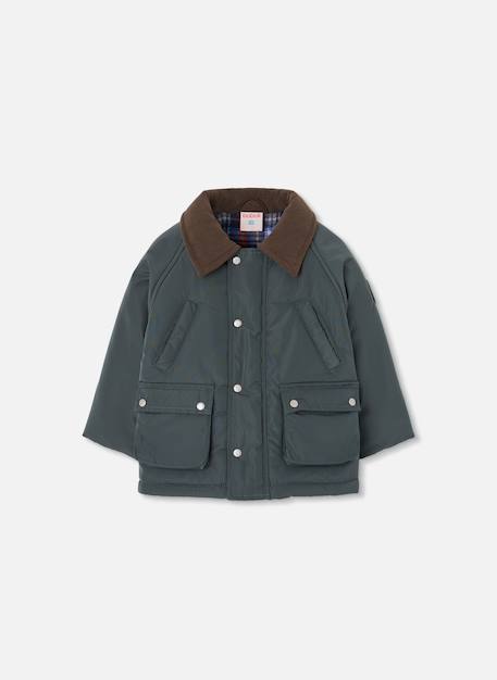 Parka garçon en tissu technique Vert 3 - vertbaudet enfant 