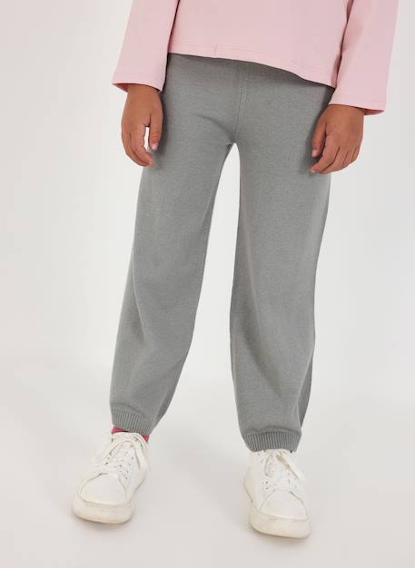 Pantalon fille Gris 1 - vertbaudet enfant 