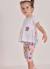 Ensemble coton imprimé floral pour bébé Blanc 1 - vertbaudet enfant 