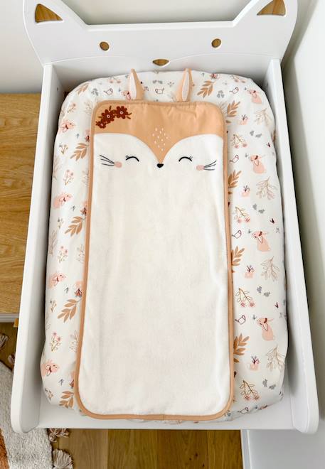 Housse de matelas à langer + tapis de change praline Peche 1 - vertbaudet enfant 