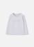 T-shirt fille avec lettres en maille Blanc 2 - vertbaudet enfant 