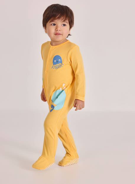 Pyjama bébé coton Jaune 2 - vertbaudet enfant 